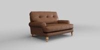 Erin Buttoned Back Leather Deep Sit