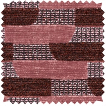 Balcony Woven Geo Burgundy Red