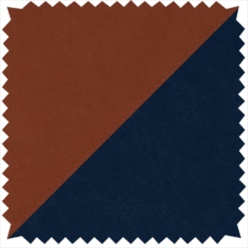 Ginger Orange with Navy Blue