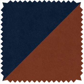 Navy Blue with Ginger Orange