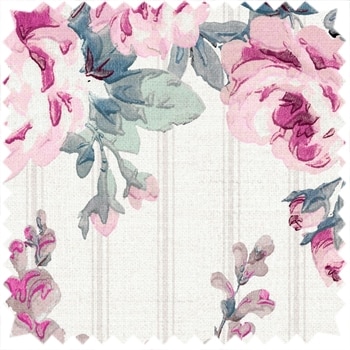 Stripe and Floral Pink