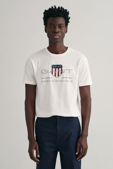 Buy GANT Blue Archive Shield Logo T-Shirt from Next South Africa
