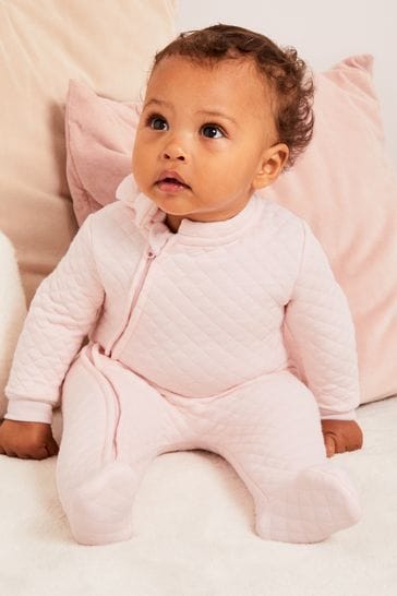 Buy Lipsy Baby Quilted Sleepsuit from Next Ireland