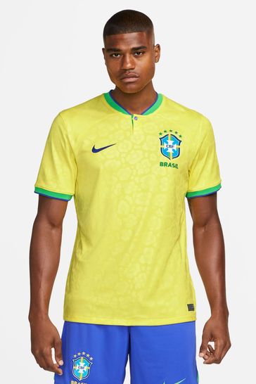 Buy Nike Yellow Brazil Stadium Home Football Shirt from Next Ireland