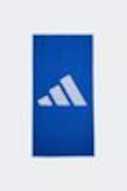 adidas Blue Large 3 Bar Towel - Image 1 of 1