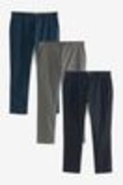 Bleu,Gris,marine - Slim Fit (Slim Fit) - Lot de Chinos pantalons extensibles 3 - Image 1 de 1