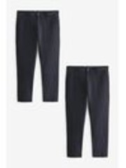 Marineblau/blau - Schmale Passform - Stretch-Chinohose, 2er-Pack - Image 1 of 1