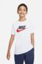 Nike White 100% Cotton Futura Icon T-Shirt - Image 1 of 1