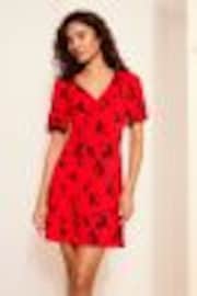 Friends Like These Red Short Sleeve Jersey Midi Dress - Image 1 of 1
