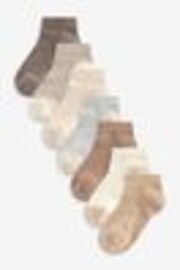 Neutral Rich Trainers Socks 7 Pack - Image 1 of 1