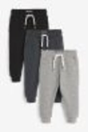Monochrome Soft Touch Joggers 3 Pack (3mths-7yrs) - Image 1 of 1