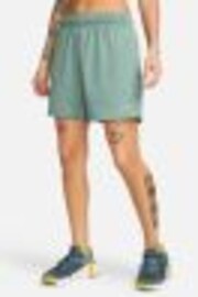 Nike Green Dri-FIT Attack Fitness Mid Rise 5" Unlined Shorts - Image 1 of 1