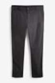 Black Slim Fit Premium Laundered Stretch Chinos Trousers - Image 1 of 1