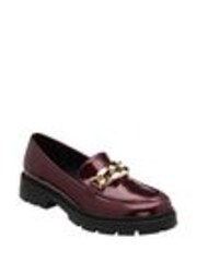 Lotus Burgundy Red Patent Loafers - Image 1 of 1