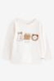 Ecru Bunny Characters 100% Cotton Long Sleeve T-Shirt (3mths-7yrs) - Image 1 of 1