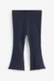 Navy Rib Flare Leggings (3mths-7yrs) - Image 1 of 1