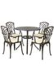 Charles Bentley Silver Garden Cast Aluminium Stamford 5 Piece Furniture Set - Image 1 of 1
