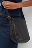 KARL LAGERFELD Women's K Ikonik Monogram Flap Cross Body Bag Black Multi