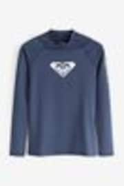 Roxy Blue Whole Hearted Long Sleeved Rash Vest - Image 1 of 1