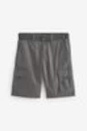 Charcoal Grey Belted Cargo Shorts - Image 1 of 1