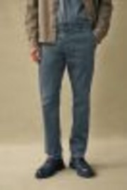 Blue Slim Fit Premium Laundered Stretch Chinos Trousers - Image 1 of 1