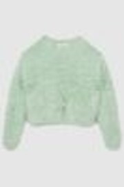 Reiss Green Freida Fluffy Crew Neck Jumper - Image 1 of 1