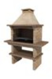 Callow Brown Garden Mediterrani Masonry Charcoal BBQ - Image 1 of 1