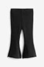 Black Rib Flare Leggings (3mths-7yrs) - Image 1 of 1