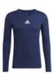 adidas Navy Blue Teamwear Base Layer Long Sleeve Top - Image 1 of 1