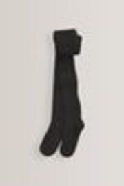 Black Cotton Rich Rib Tights - Image 1 of 1