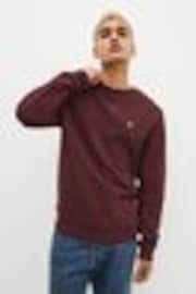 Rojo burdeos - Sudadera con cuello redondo de Lyle & Scott - Imagen 1 de 1