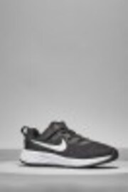 Nike Black/White Junior Revolution 6 Trainers - Image 1 of 1