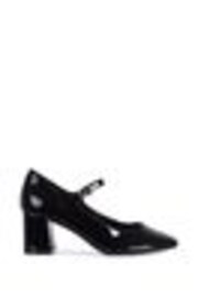 Linzi Black Patent Madeline Court Heel with Block Heels - Image 1 of 1