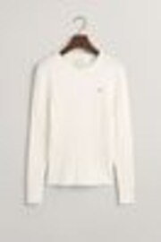 GANT Cream Stretch Cotton Cable Knit Jumper - Image 1 of 1