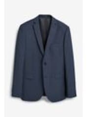 Blue Tailored Signature Tollegno Italian Wool Suit Jacket - Image 1 of 1