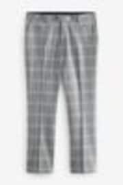 Light Grey Slim Fit Check Suit Trousers - Image 1 of 1