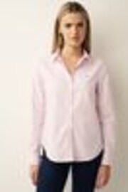 GANT Pink Fitted Stretch Oxford Shirt - Image 1 of 1