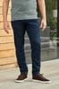 Blue cotton V-neck jeans for girl