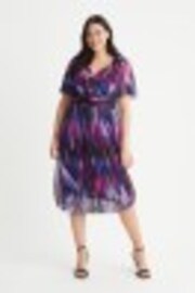 Scarlett & Jo Black Victoria Angel Sleeve Mesh Long Midi Dress - Image 1 of 1