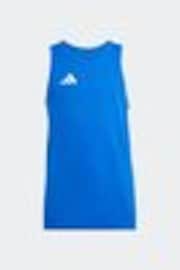 adidas Blue Team Tank Top Kids - Image 1 of 1