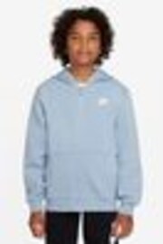 Nike Pale Blue Medium Olive Green Club Fleece Zip Up Hoodie - Image 1 of 1