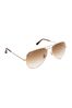 cat-eye mono-frame sunglasses