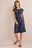 Maintain your sweet and chic style in the ® Print Tie Back Midi Dress