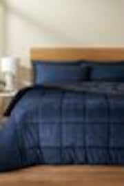 Catherine Lansfield Blue Cosy Cord EasyCare Coverless 6.5 Tog Duvet - Image 1 of 1