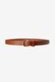 Chocolate Brown Leather Jeans Belt - Image 1 of 1