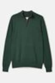 Dunkelgrün - Joules Hillside Strickpullover mit kurzem Reißverschluss - Bild 1 von 1