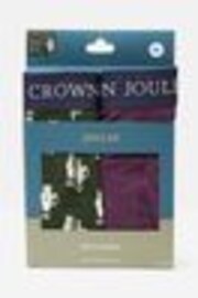 Joules Crown Joules Purple/Green Pack of Two Cotton Boxers - Image 1 of 1