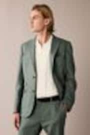 Grün - Tailored Anzugjacke aus Leinenmischung - Image 1 of 1