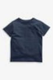 Navy Blue Short Sleeve Plain T-Shirt (3mths-7yrs) - Image 1 of 1