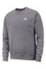 Nike Charcoal Club Crew Sweatshirt - Image 1 of 1